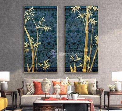 File tranh gốc in trần nhà File tranh treo hiện đại HD18024 3D