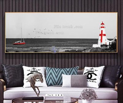 Ảnh gốc File tranh treo hiện đại HD18073 (nét căng) in mica