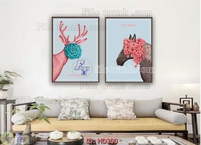 File PSD File tranh hiện đại HD200 (bản gốc) đã tách nền