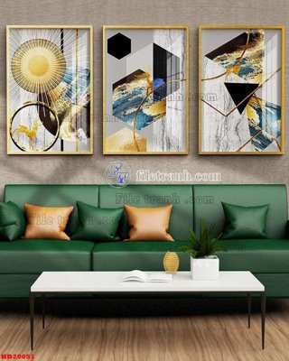 File ảnh File tranh bộ hiện đại HD20051 (gốc) trang trí khách sạn