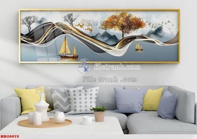 File PSD File tranh bộ hiện đại HD20075 (bản gốc) chất lượng nhất