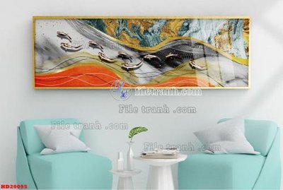 File ảnh File tranh bộ hiện đại HD20095 (gốc) cho trang trí nội thất