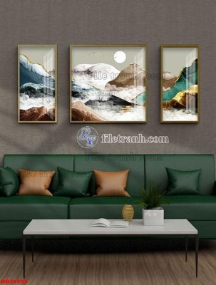 File tranh gốc in trần nhà File tranh bộ hiện đại HD20099 3D