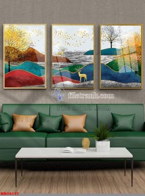 File gốc File tranh bộ hiện đại HD20137 (phiên bản chuẩn) để in ấn