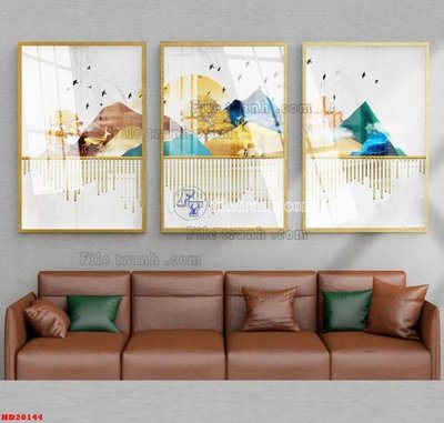 File tranh ảnh gốc File tranh bộ hiện đại HD20144 dùng cho in khổ lớn