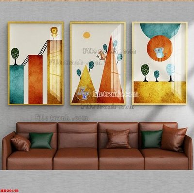 File tranh gốc File tranh bộ hiện đại HD20148 (sắc nét từng chi tiết)