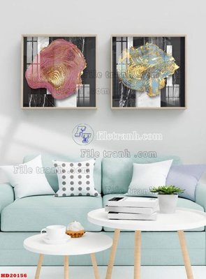 File ảnh File tranh bộ hiện đại HD20156 (gốc) cho trang trí nhà hàng
