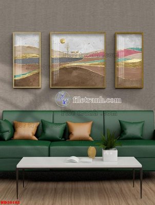 Download file File tranh bộ hiện đại HD20182 (gốc) in mica đèn LED