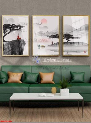 File tranh File tranh bộ hiện đại HD20188 (ảnh gốc) in trần nhà