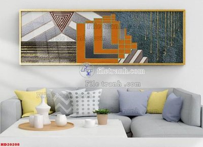 File in mica File tranh bộ hiện đại HD20208 (bản gốc) siêu trong