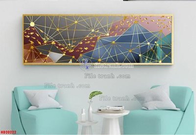 Ảnh mô tả file gốc in mica File tranh bộ hiện đại HD20222