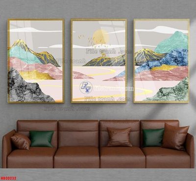 File gốc File tranh bộ hiện đại HD20232 (phiên bản chuẩn) để in ấn