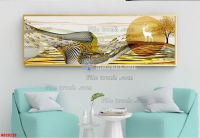 File gốc File tranh bộ hiện đại HD20239 (dành cho trang trí nội thất)