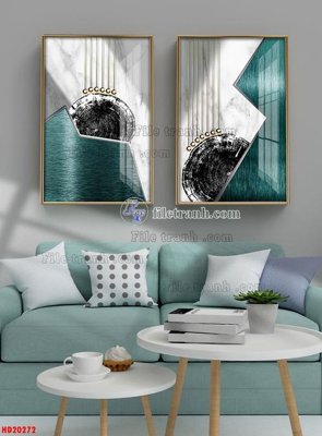 File tranh File tranh bộ hiện đại HD20272 (gốc) in backlit film