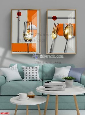 File ảnh File tranh bộ hiện đại HD20322 (gốc) cho trang trí nội thất