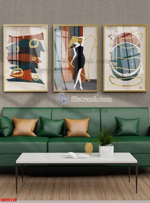 File tranh File tranh bộ hiện đại HD20338 (file gốc) chủ đề phong thủy