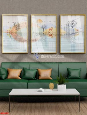 Tải file File tranh bộ hiện đại HD20351 (ảnh gốc) in gạch men