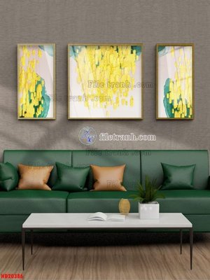 Ảnh gốc File tranh bộ hiện đại HD20386 (nét căng) in mica