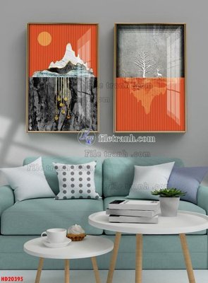 File gốc File tranh bộ hiện đại HD20395 (phong cách) tối giản