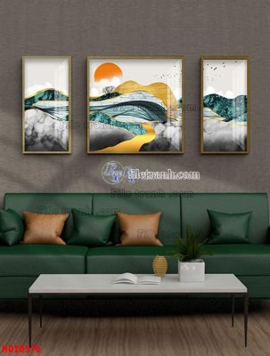 File tranh File tranh bộ hiện đại HD20576 (bản gốc) in lụa 5D