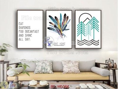 File gốc in ấn File tranh hiện đại HD206 (sẵn sàng tải về)