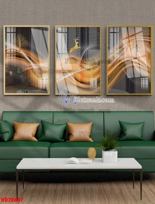 File tranh File tranh bộ hiện đại HD20607 (ảnh gốc) in trần 3D