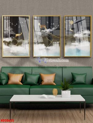 File in lụa File tranh bộ hiện đại HD20625 (chất lượng cao) File tranh bộ hiện đại HD20625