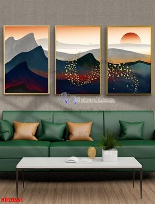 Tải file File tranh bộ hiện đại HD20661 (PSD) cho in tranh 3D