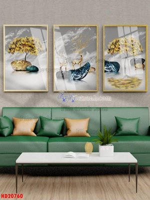 Tải file File tranh bộ hiện đại HD20760 (gốc) chủ đề hoa sen