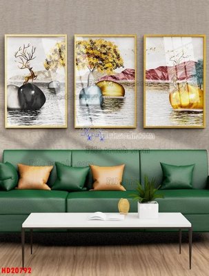 File in lụa File tranh bộ hiện đại HD20792 (chất lượng cao) File tranh bộ hiện đại HD20792