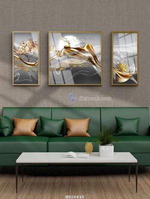File tranh File tranh hiện đại pha lê gương HD20815 (bản gốc) in lụa 5D