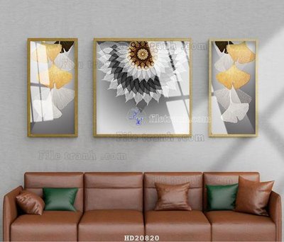 File gốc File tranh hiện đại pha lê gương HD20820 (trang trí) phòng ngủ