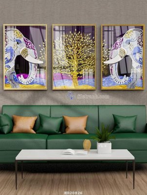 File gốc in ấn File tranh hiện đại pha lê gương HD20826 (sẵn sàng tải về)