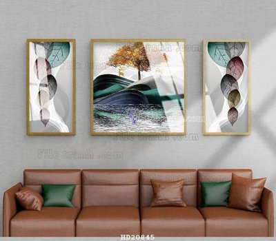 File gốc File tranh hiện đại pha lê gương HD20845 (ảnh chi tiết) để in ấn