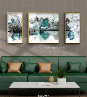 File tranh File tranh hiện đại pha lê gương HD20847 (gốc) chủ đề con người