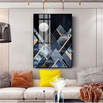 Ảnh gốc File tranh hiện đại pha lê gương HD20931 (độ nét cao) in mica