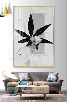 File in trần File tranh hiện đại pha lê gương HD20954 (file gốc) xuyên sáng