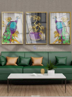 File PSD File tranh hiện đại pha lê gương HD20987 (gốc) tách lớp chi tiết