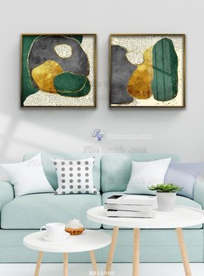 File in trần File tranh hiện đại pha lê gương HD21000 (bản gốc) phong cảnh