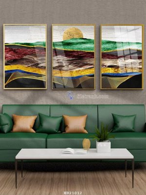 File in ấn File tranh hiện đại pha lê gương HD21012 (bản gốc) chất lượng cao