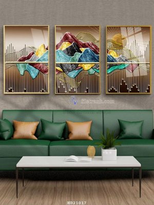 File gốc in ấn File tranh hiện đại pha lê gương HD21017 độ phân giải cao