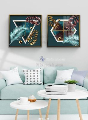 Download file gốc File tranh hiện đại pha lê gương HD21035 (in lụa) tranh 3D