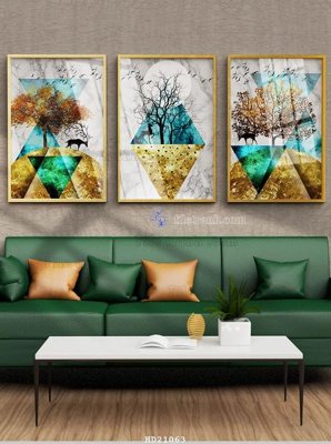 Tải file File tranh hiện đại pha lê gương HD21063 (PSD) cho in ấn quảng cáo