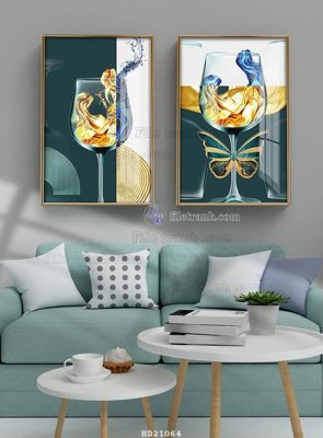 File in ấn cao cấp File tranh hiện đại pha lê gương HD21064 (file gốc)
