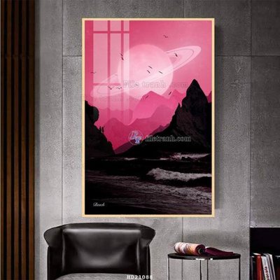 File gốc File tranh hiện đại pha lê gương HD21088 (in tráng gương) ốp tường