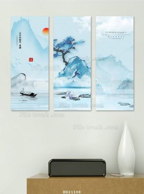 File ảnh File tranh hiện đại pha lê gương HD21108 (gốc) cho trang trí nhà hàng