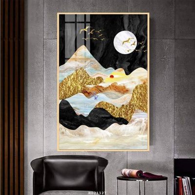 File ảnh File tranh hiện đại pha lê gương HD21127 (gốc) dùng in Pano