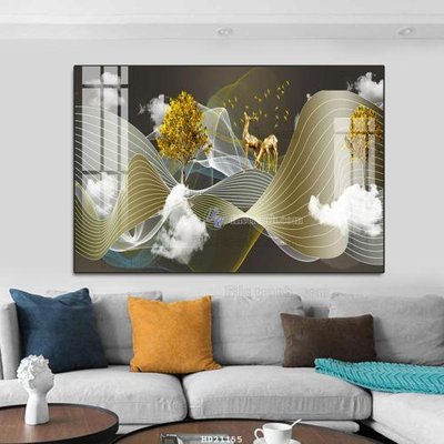 File PSD File tranh hiện đại pha lê gương HD21155 (nguyên bản) cho thiết kế