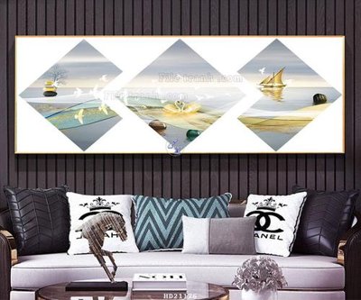 File ảnh File tranh hiện đại pha lê gương HD21176 (gốc) cho trang trí nhà hàng