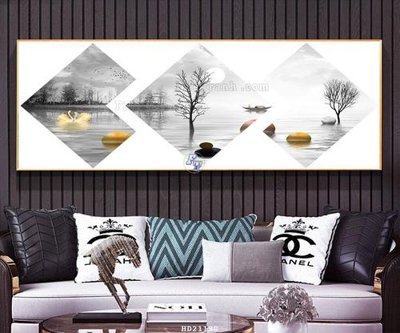 File PSD File tranh hiện đại pha lê gương HD21190 (bản gốc) cho nhà in